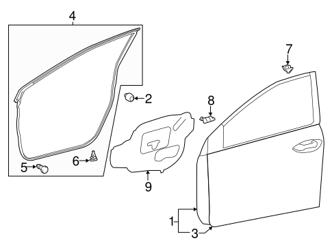 BODY/DOOR & COMPONENTS for 2016 Toyota Corolla #2