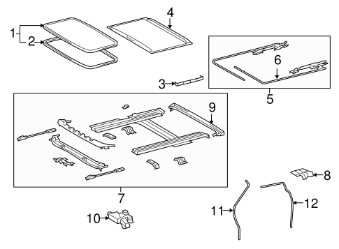 ELECTRICAL/SUNROOF for 2008 Toyota Sequoia #2
