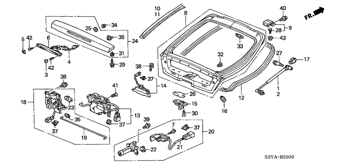 Body/Air Conditioning/Tailgate for 2006 Honda INSIGHT #1