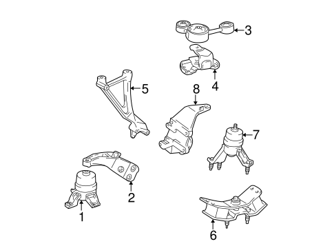 ENGINE/ENGINE & TRANS MOUNTING for 2000 Toyota Solara #2