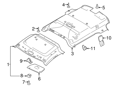 Transit Connect INTERIOR TRIM - ROOF 7