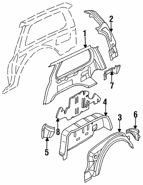 Inner Structure for 1995 Nissan Quest #0