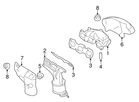 Exhaust System/Exhaust Manifold for 2009 Ford Escape #1