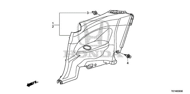 Interior/Bumper/Side Lining for 2012 Honda ACCORD COUPE #1