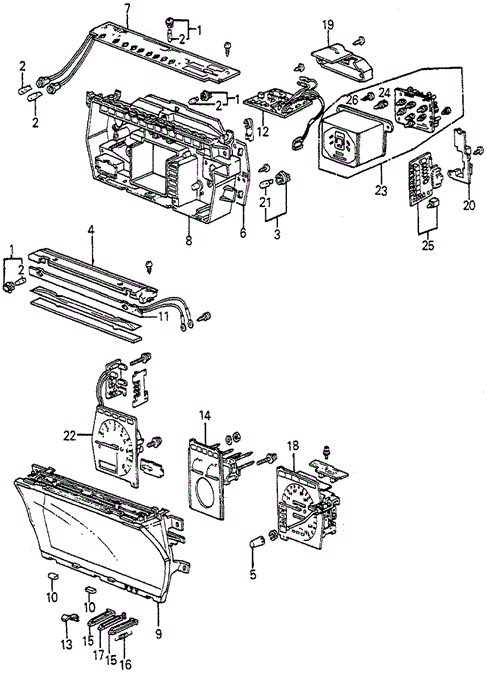 ELECTRICAL / EXHAUST / HEATER / FUEL/SPEEDOMETER COMPONENTS (DENSO) for 1985 Honda ACCORD SEDAN #1
