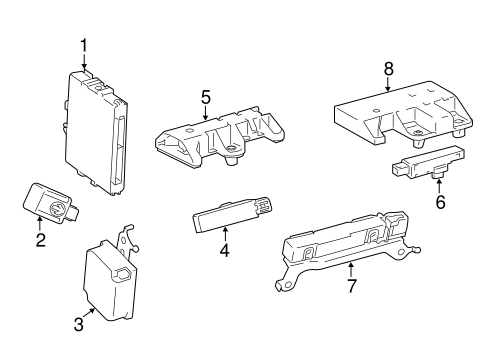 ELECTRICAL/KEYLESS ENTRY COMPONENTS for 2015 Toyota Sienna #1