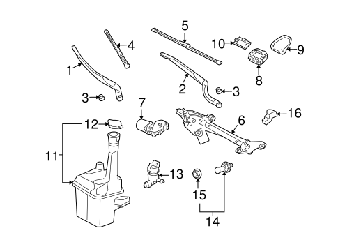 BODY/WIPER & WASHER COMPONENTS for 2005 Toyota Avalon #1