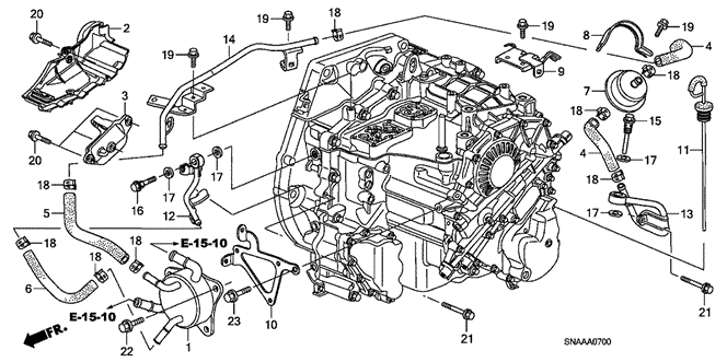 TRANSMISSION - AUTOMATIC/AT ATF PIPE for 2009 Honda CIVIC SEDAN #1