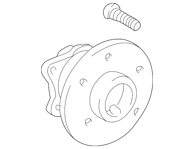 88970102 Деталь HUB & BEARING, LEFT
