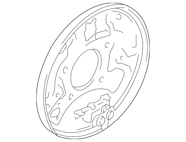 88971158 Деталь BACKING PLATE, RIGHT