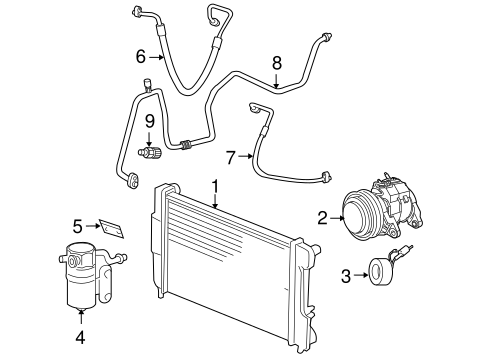 Dakota CONDENSER, COMPRESSOR & LINES 2