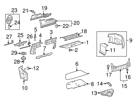 BODY/INTERIOR TRIM - REAR BODY for 2009 Toyota Camry #1