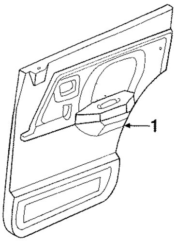 Tracer INTERIOR TRIM - REAR DOOR