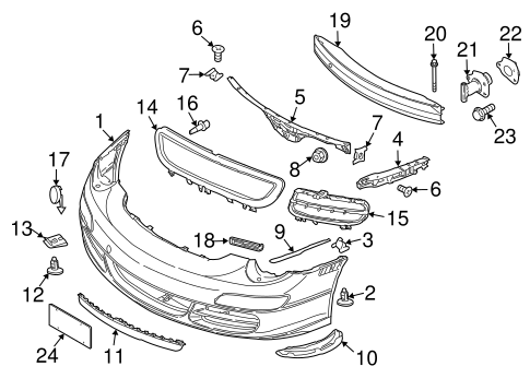 911 BUMPER & COMPONENTS - FRONT 2