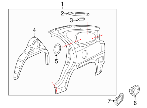 Aztek QUARTER PANEL & COMPONENTS
