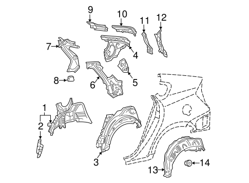 BODY/INNER STRUCTURE for 2015 Toyota Prius Plug-In #1