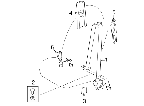 ELECTRICAL/FRONT SEAT BELTS for 2016 Toyota Corolla #1