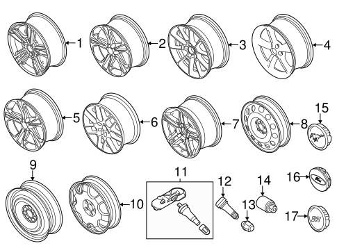 Front Suspension/Wheels for 2010 Ford Mustang #1