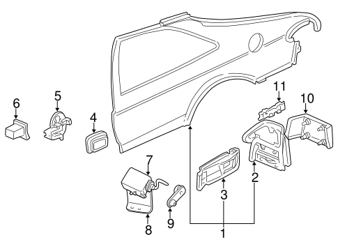 9-3 QUARTER PANEL & COMPONENTS 2