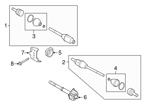 Mariner DRIVE AXLES