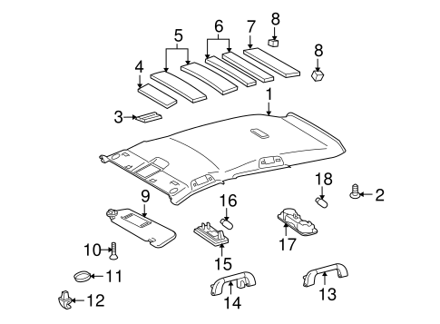 BODY/INTERIOR TRIM - ROOF for 2009 Toyota Venza #1