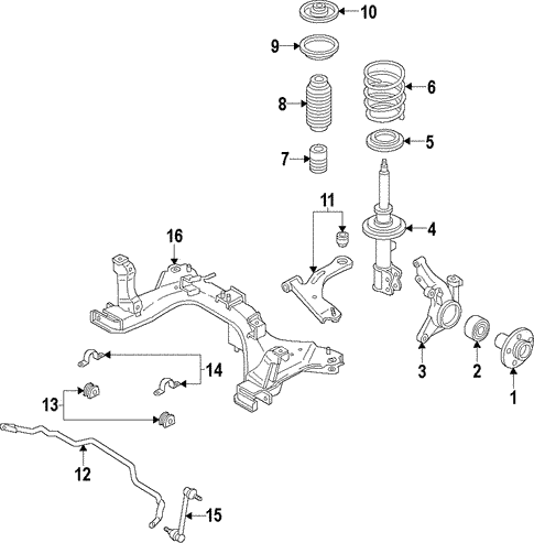 Suspension Components for 2012 Mazda 2 #2