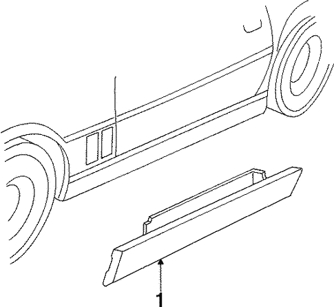 Body/Exterior Trim - Pillars for 1995 Chevrolet Corvette #1
