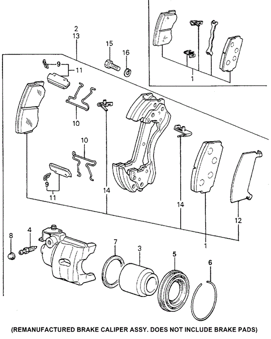 CHASSIS/FRONT BRAKE for 1981 Honda ACCORD HATCHBACK #1