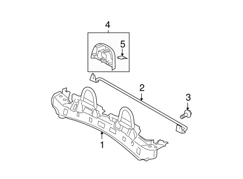 BODY/ROLL BAR & HEADREST ASSEMBLY for 2008 Toyota Solara #1