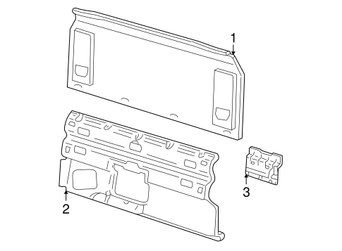 Body/Back Panel for 2001 Ford Explorer Sport Trac #1