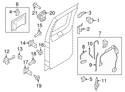 Body/Lock & Hardware for 2009 Ford E-350 Super Duty #1