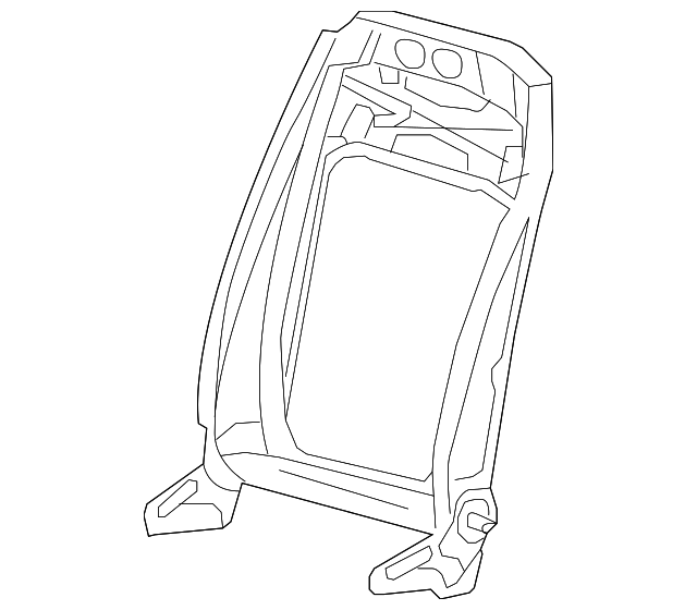 C2S50555 Деталь BACK FRAME, RIGHT