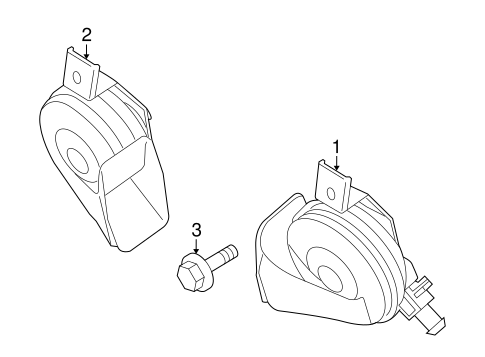 Horn for 2016 Volvo S80 #0