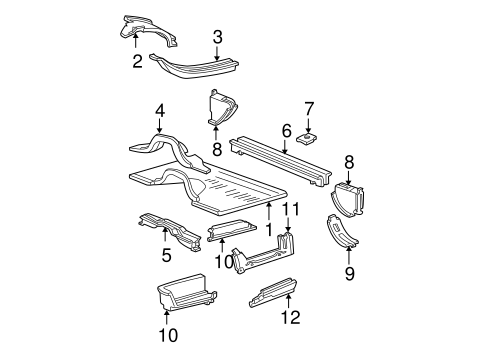 Body/Floor for 2002 Ford E-150 Econoline Club Wagon #1