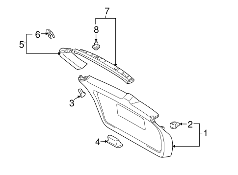 BODY/INTERIOR TRIM for 2010 Toyota Matrix #1
