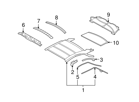 Interior Trim - Top for 2011 Infiniti G37 #0