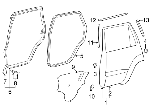 BODY/DOOR & COMPONENTS for 2013 Toyota Land Cruiser #2
