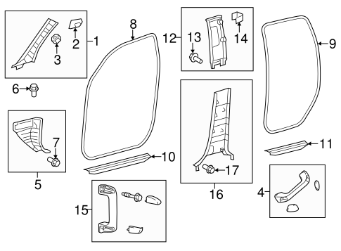 BODY/INTERIOR TRIM - CAB for 2014 Toyota Tundra #1