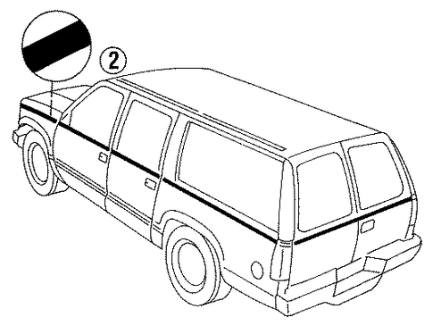 Suburban C2500 STRIPE TAPE 2