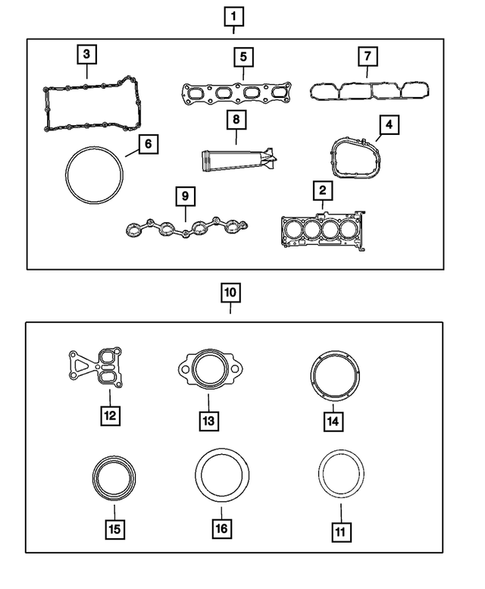 Engine Identification, Service Engines & Engine Service Kits for 2011 Dodge Caliber #0