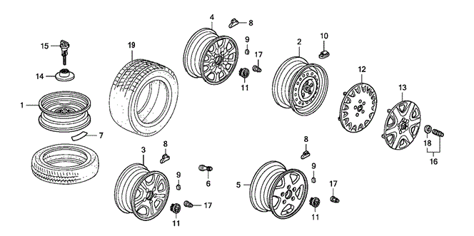 CHASSIS/WHEEL DISK for 2007 Honda ACCORD SEDAN #1