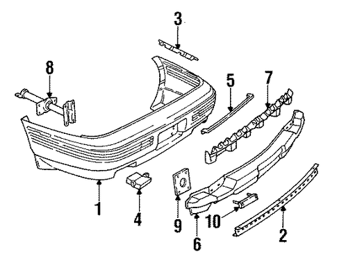 Bonneville BUMPER & COMPONENTS - REAR
