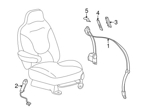 Mark LT FRONT SEAT BELTS