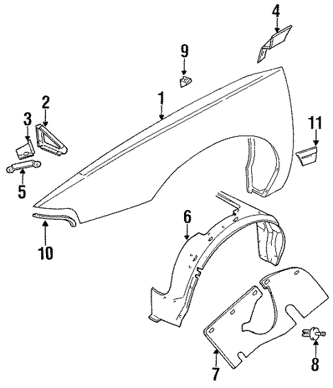 New Yorker EXTERIOR TRIM - FENDER