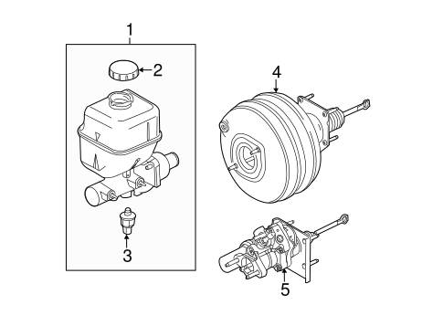 Master Cylinder - Components On Dash Panel for 2015 Ford F-350 Super Duty #1