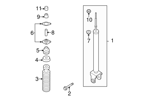 Rear Suspension/Rear Suspension for 2011 Nissan Altima #6