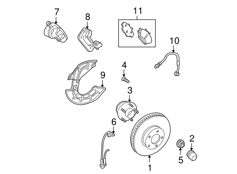 Brakes/Front Brakes for 2006 Ford Mustang #1