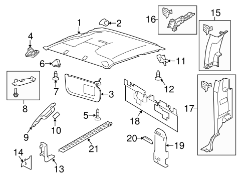 Body/Interior Trim - Cab for 2012 Ford F-250 Super Duty #1
