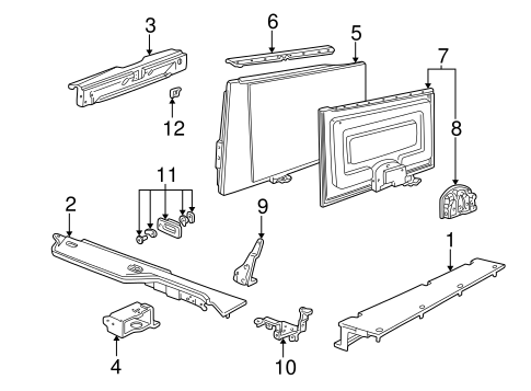 Body/Storage Compartment for 2001 Ford Taurus #1