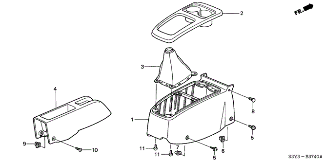 INTERIOR / BUMPER/CONSOLE for 2002 Honda INSIGHT #1